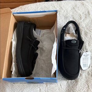 Hey Dude Black Slip-On Casual Shoes - Knit Upper
STEEL TOE